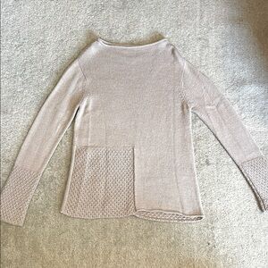 Beyond Threads Baby Alpaca patch sweater S